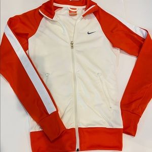 Nike orange cream sweater size XS